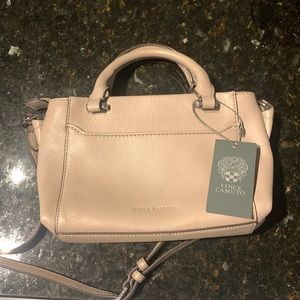 Tan Nude Beige Vince Camuto crossbody handbag